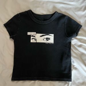 Brandy Melville I’ll Meet You In NY Black Top 👀